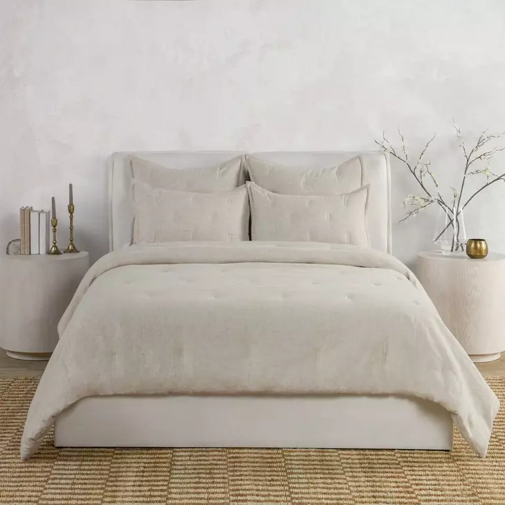 Talia Natural Comforter Euro Sham