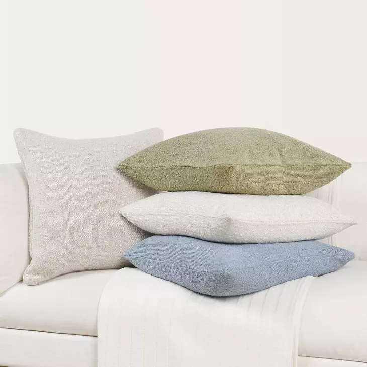 Sava Natural Square Accent Pillow Set of 2