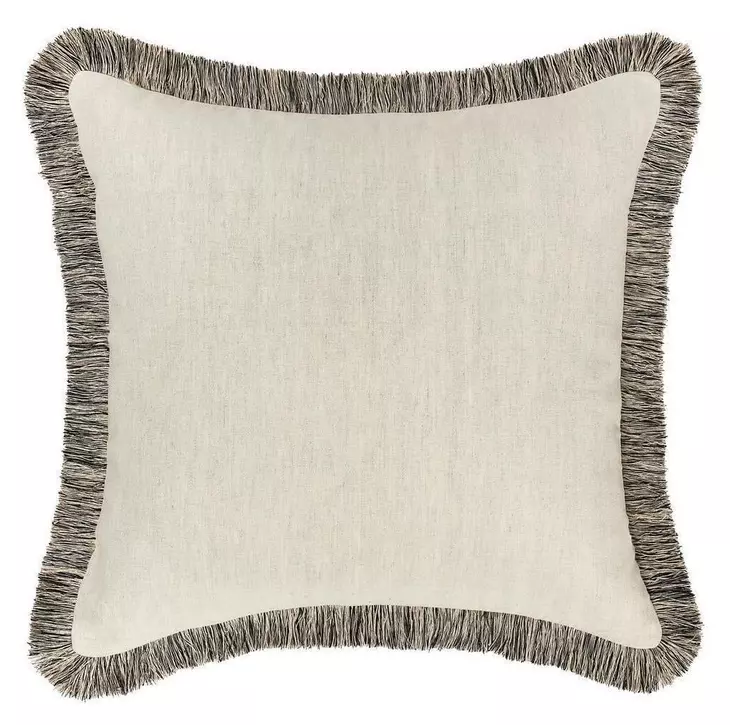 Radiant Oasis Nola Natural and Black Square Accent Pillow Set of 2