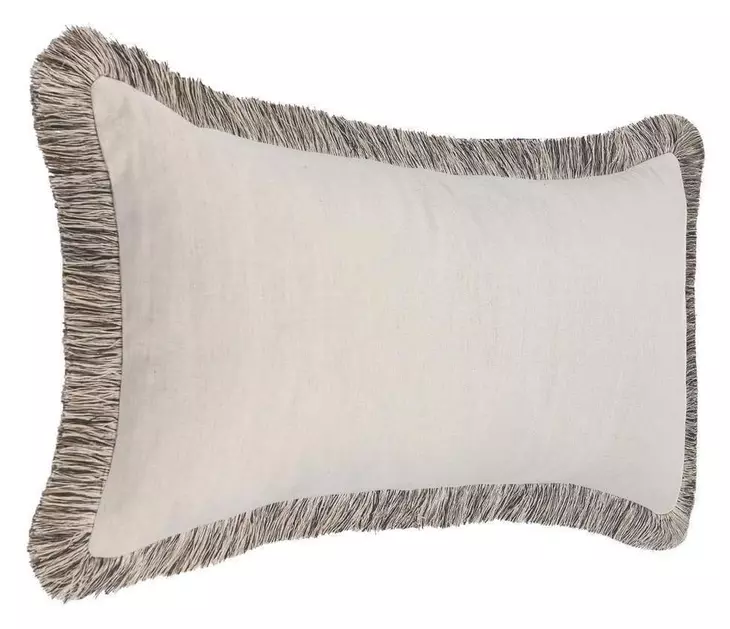Radiant Oasis Nola Natural and Black Rectangular Accent Pillow