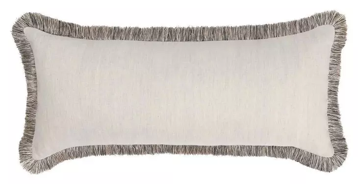 Radiant Oasis Nola Natural and Black Rectangular Accent Pillow