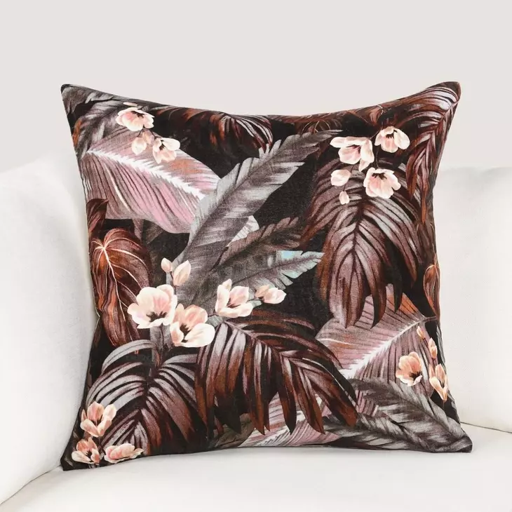 Radiant Oasis Makana Brown Square Accent Pillow Set of 2