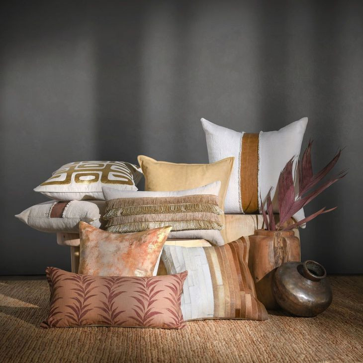 Radiant Oasis Amon Natural Rectangular Accent Pillow