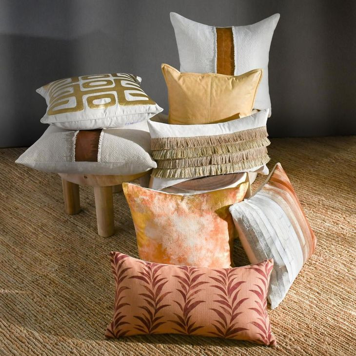 Radiant Oasis Amon Natural Rectangular Accent Pillow