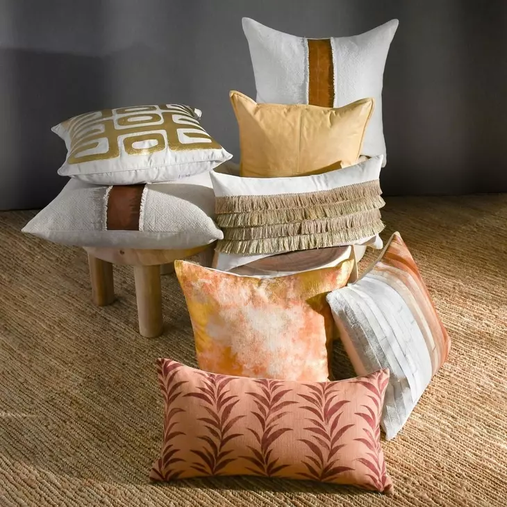 Radiant Oasis Amon Natural Rectangular Accent Pillow Set of 2