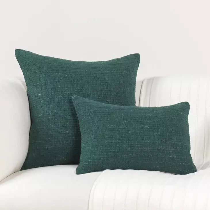 Fable Jungle Green Square Accent Pillow Set of 2