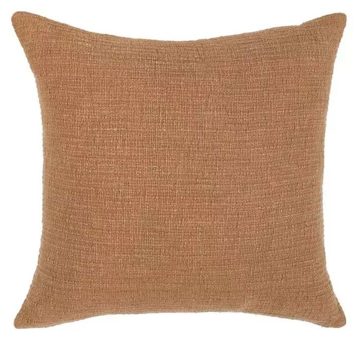 Fable Cognac Brown Square Accent Pillow Set of 2