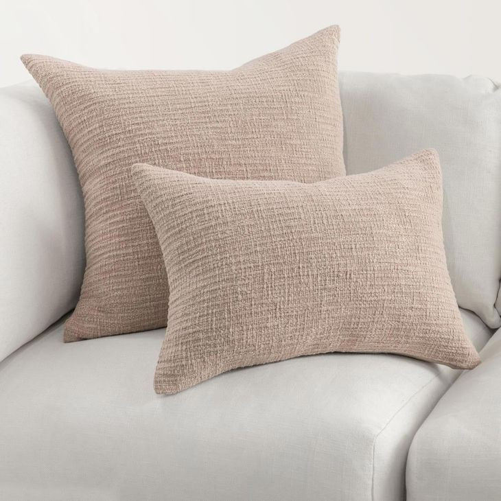 Fable Natural Square Accent Pillow