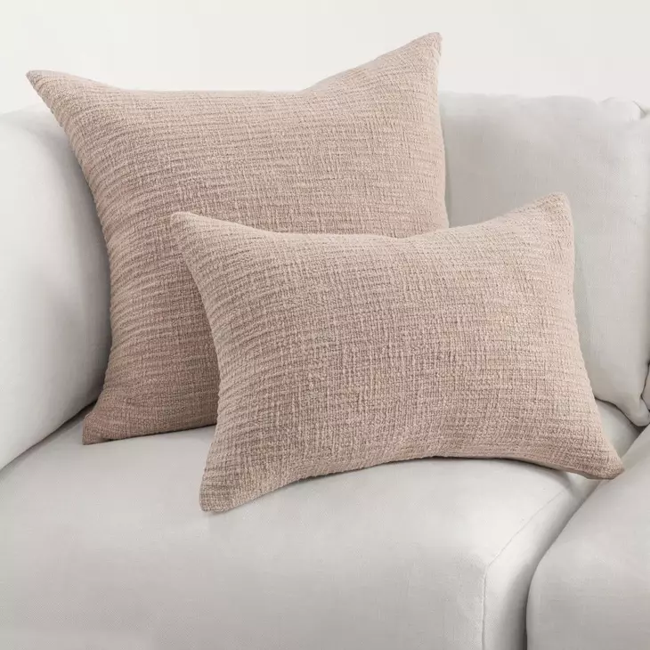 Fable Natural Square Accent Pillow Set of 2