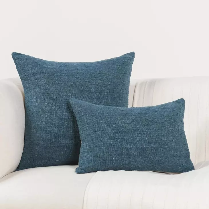 Fable Ocean Blue Rectangular Accent Pillow Set of 2