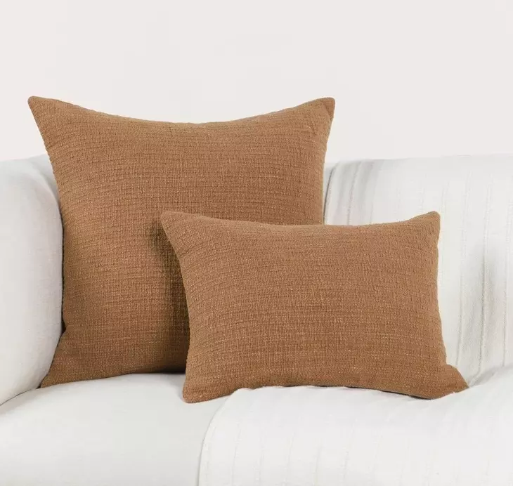 Fable Cognac Brown Rectangular Accent Pillow Set of 2