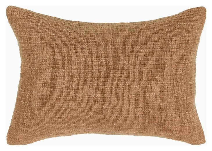 Fable Cognac Brown Rectangular Accent Pillow