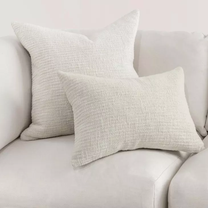 Fable Ivory Rectangular Accent Pillow Set of 2