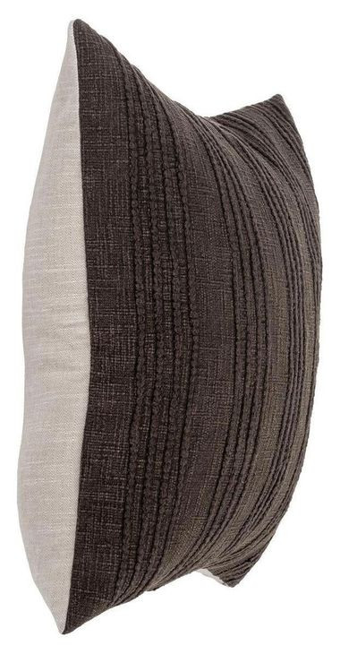 Gratitude Ganache Brown Square Accent Pillow