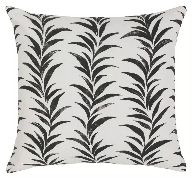Radiant Oasis Alula Black and White Square Accent Pillow Set of 2