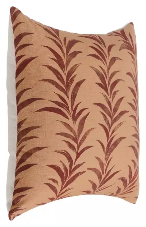 Radiant Oasis Alula Sienna and Burgundy Square Accent Pillow Set of 2