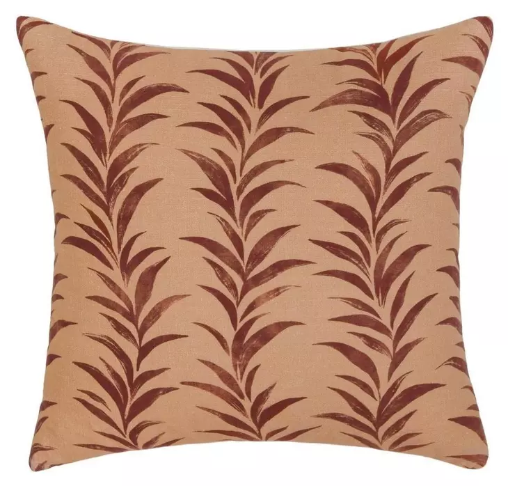Radiant Oasis Alula Sienna and Burgundy Square Accent Pillow Set of 2