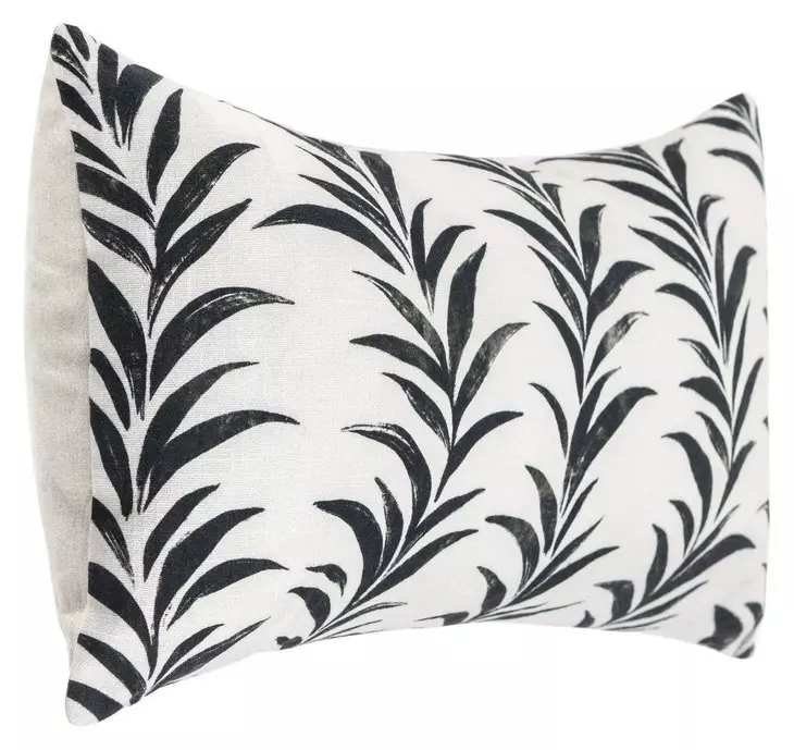 Radiant Oasis Alula Black and White Rectangular Accent Pillow Set of 2
