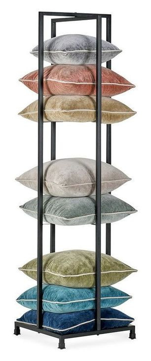 Pillow Black 80" Tower Display Rack
