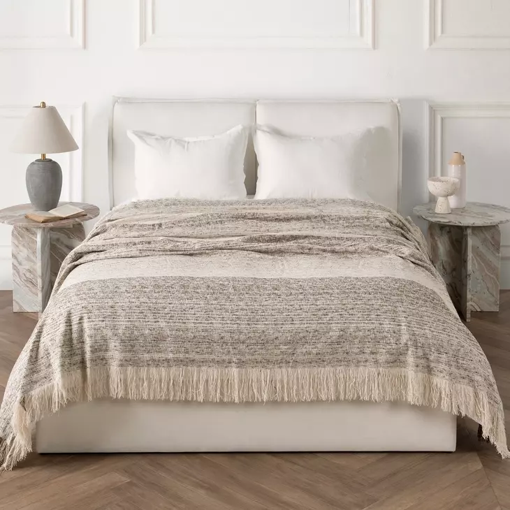 BC Beryl Cocoa Brown Queen Blanket