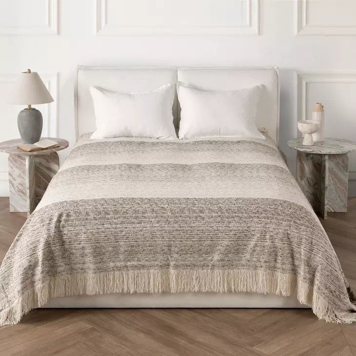 BC Beryl Cocoa Brown Queen Blanket