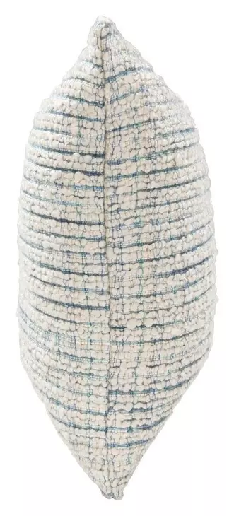 Equilibrium Trona Blue and Ivory Square Accent Pillow Set of 2