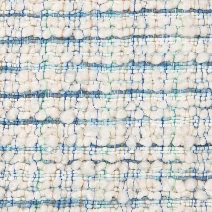 Equilibrium Trona Blue and Ivory Square Accent Pillow