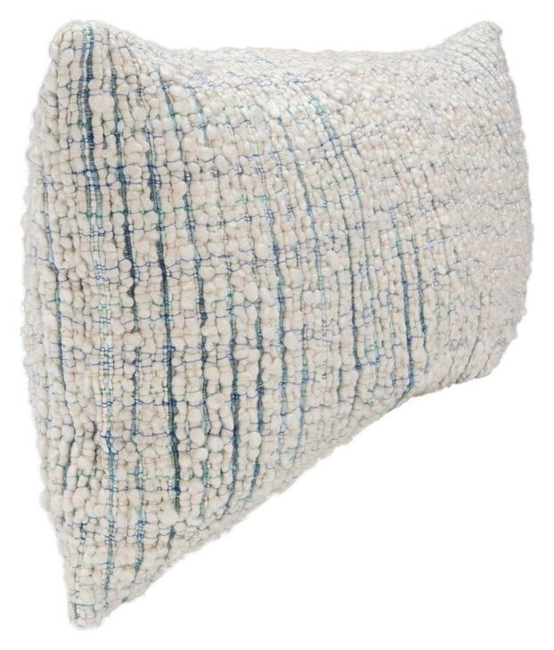 Equilibrium Trona Blue and Ivory Rectangular Accent Pillow