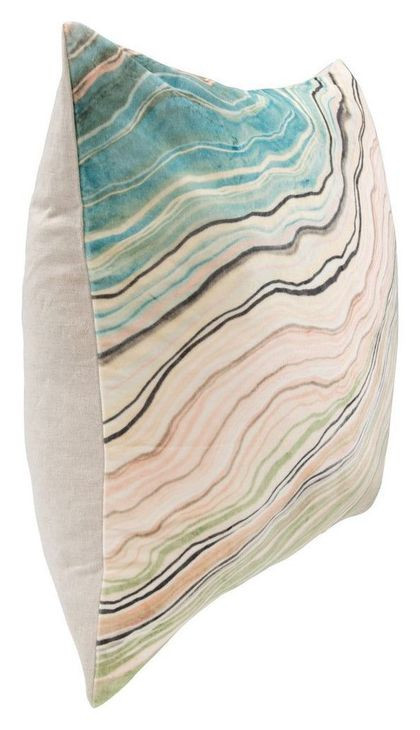 Equilibrium Zircon Mint and Green Square Accent Pillow