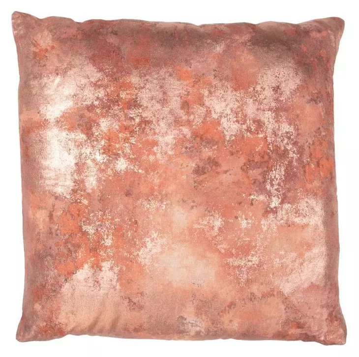 Equilibrium Onara Rose Gold Square Accent Pillow Set of 2