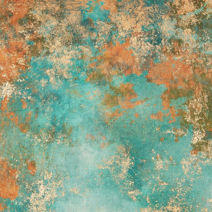 Equilibrium Onara Turquoise Copper Square Accent Pillow
