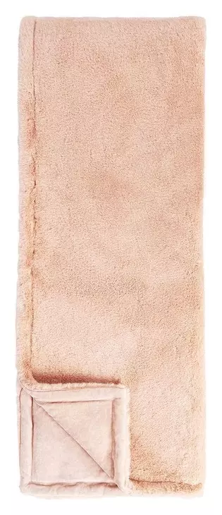 Throws Taiga Faux Fur Peach Throw