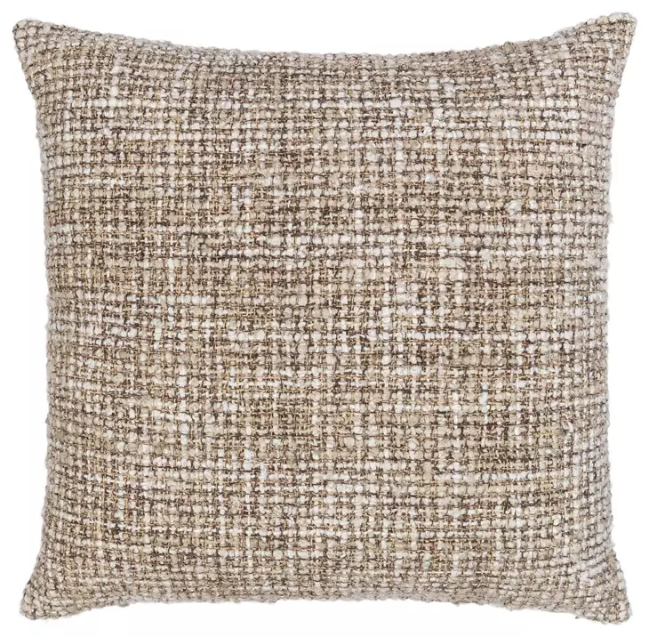 Villa Classics Porter Natural and Ivory Square Accent Pillow Set of 2