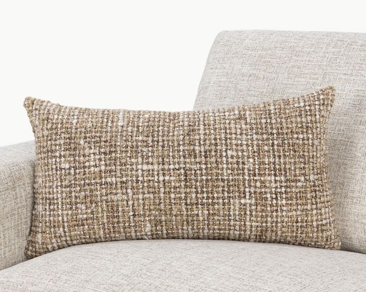 Villa Classics Porter Natural and Ivory Rectangular Accent Pillow