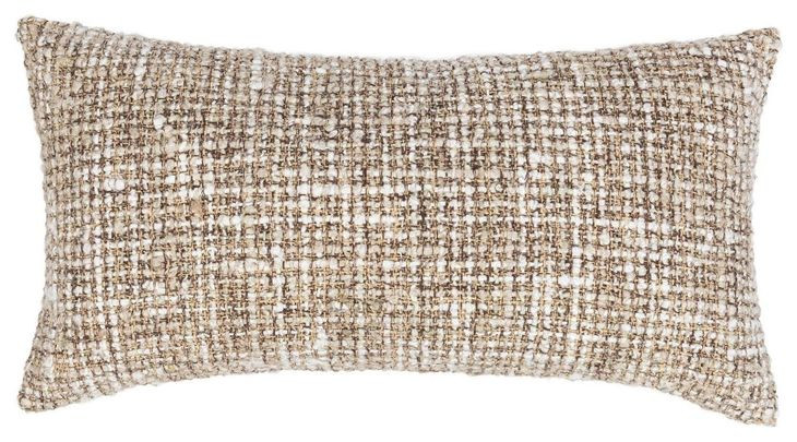 Villa Classics Porter Natural and Ivory Rectangular Accent Pillow