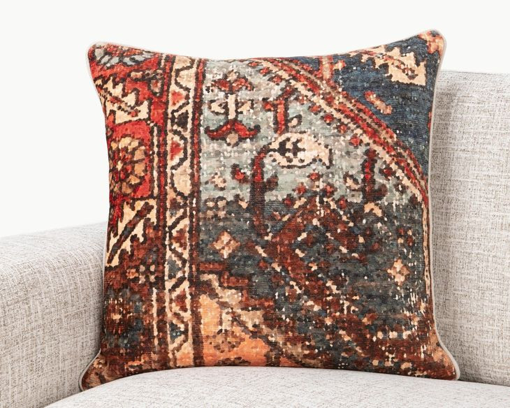 Novel Estate Westbury and Gray Square Accent Pillow