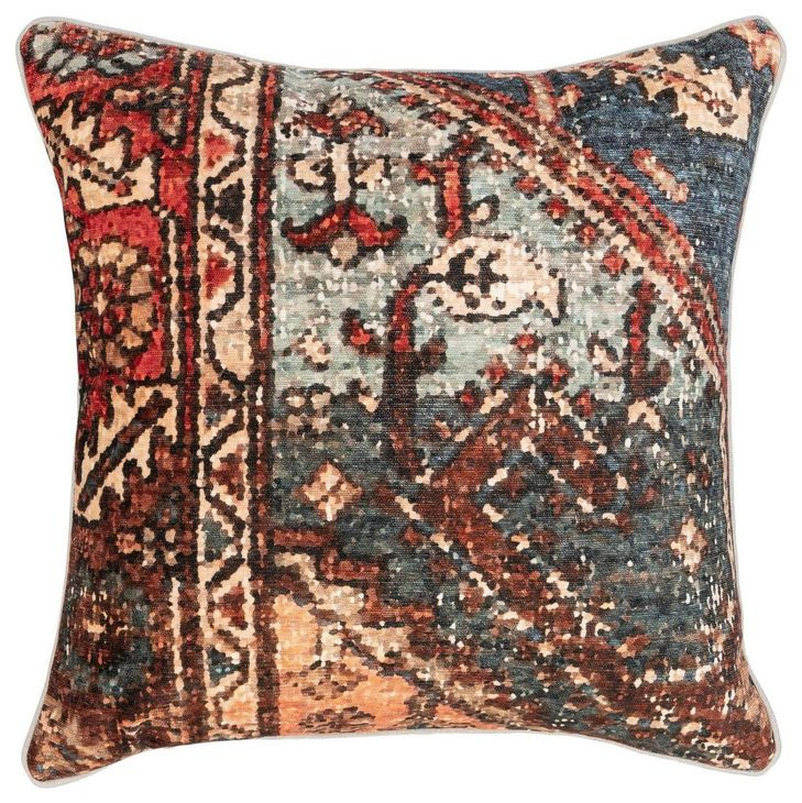 Novel Estate Westbury and Gray Square Accent Pillow