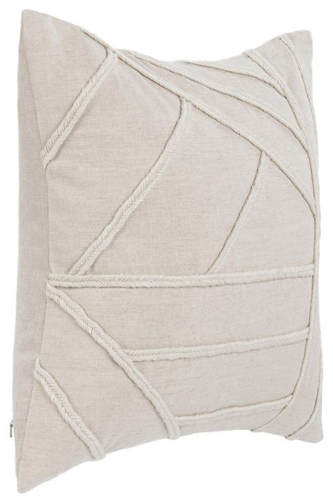 Novel Estate Langdon Natural Square Accent Pillow