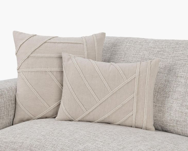 Novel Estate Langdon Natural Square Accent Pillow