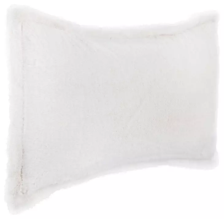 Novel Estate Taiga Faux Fur Ivory Rectangular Accent Pillow Set of 2