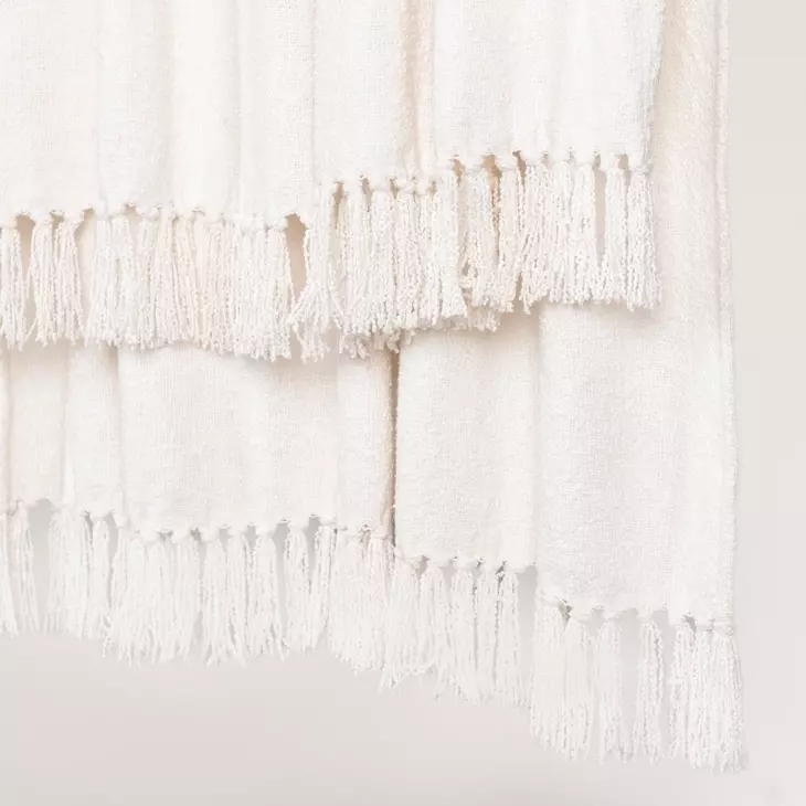 Throws Aria Boucle Ivory Throw