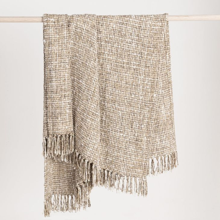 Throws Porter Natural and Ivory Throw