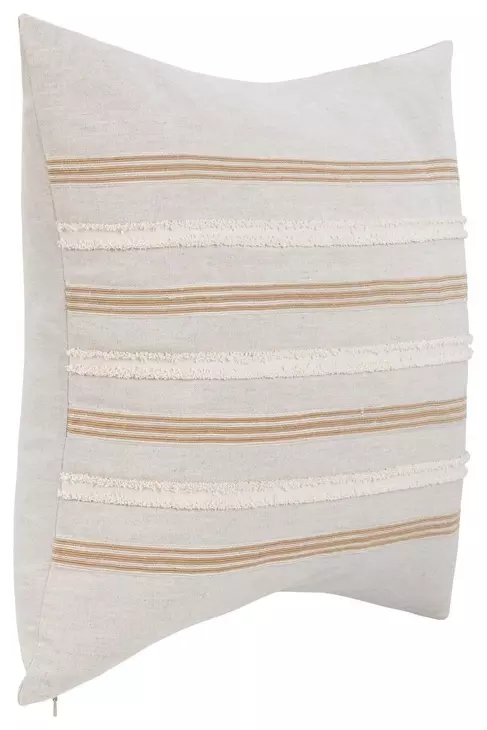 Novel Estate Lyndhurst Natural and Beige Square Accent Pillow Set of 2