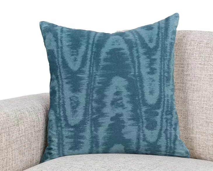 Novel Estate Hildene Chambray Blue Square Accent Pillow Set of 2