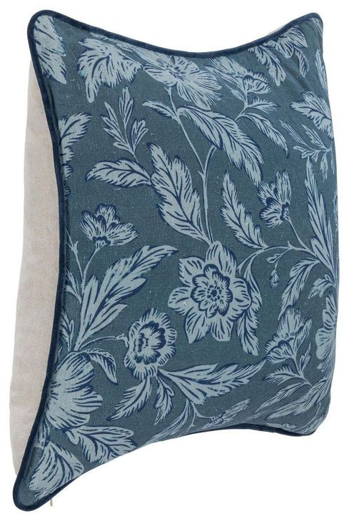 Novel Estate Davenport Denim Blue Square Accent Pillow