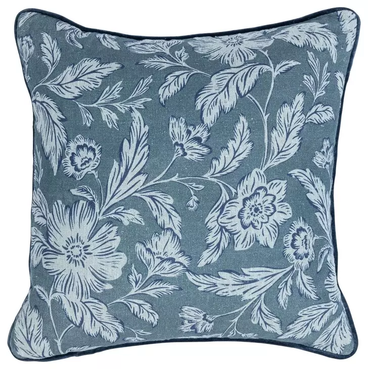 Novel Estate Davenport Denim Blue Square Accent Pillow Set of 2