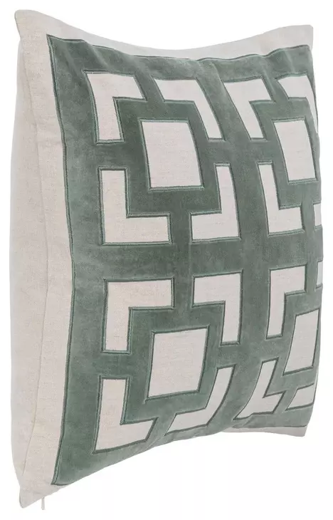 Novel Estate Corbin Jade Green Square Accent Pillow Set of 2