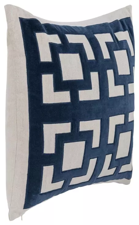 Novel Estate Corbin Navy Blue Square Accent Pillow Set of 2