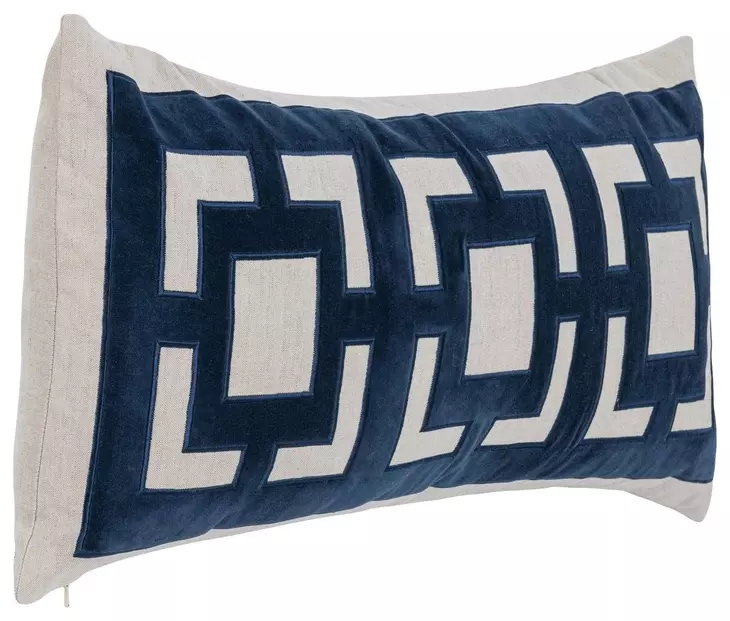 Novel Estate Corbin Navy Blue Rectangular Accent Pillow Set of 2