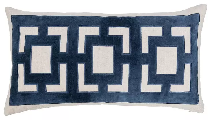 Novel Estate Corbin Navy Blue Rectangular Accent Pillow Set of 2